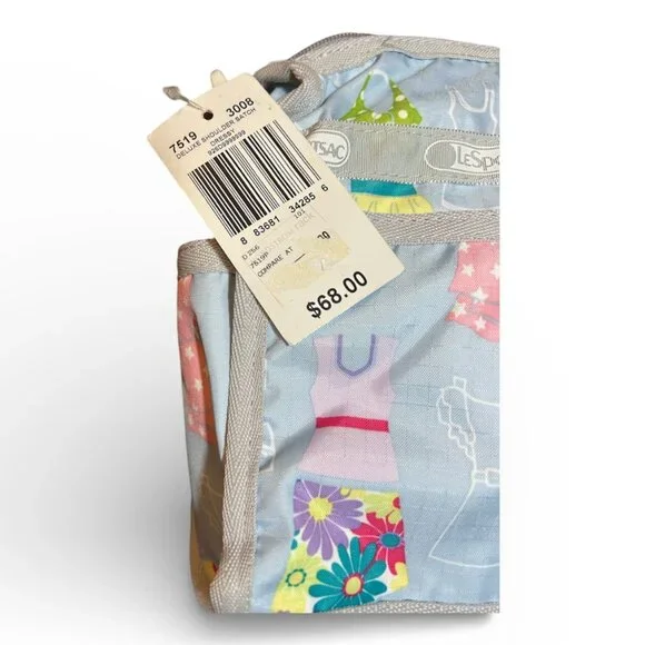 Lesportsac RARE Y2K Vibrant Multicolor Dressy Shoulder Bag - Picture 2 of 5